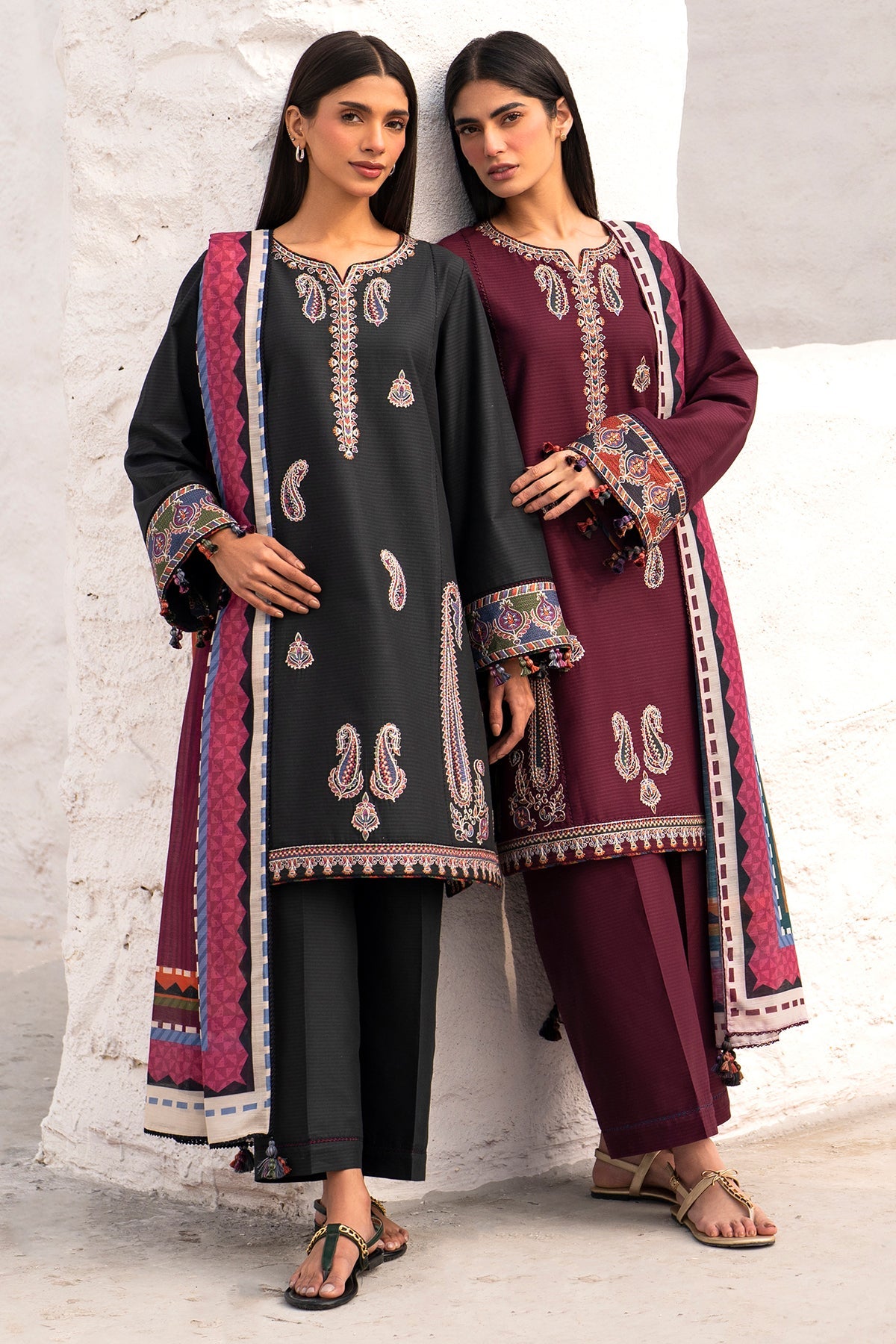 EMBROIDERED DOBBY LAWN USE-9128