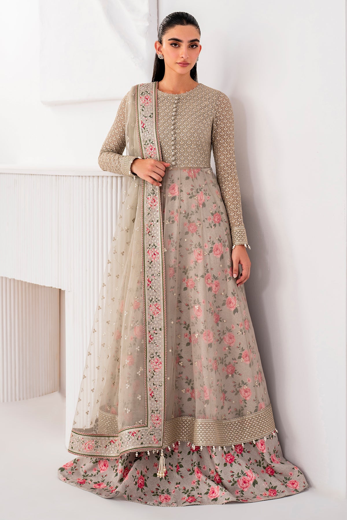 EMBROIDERED CHIFFON UC-3059