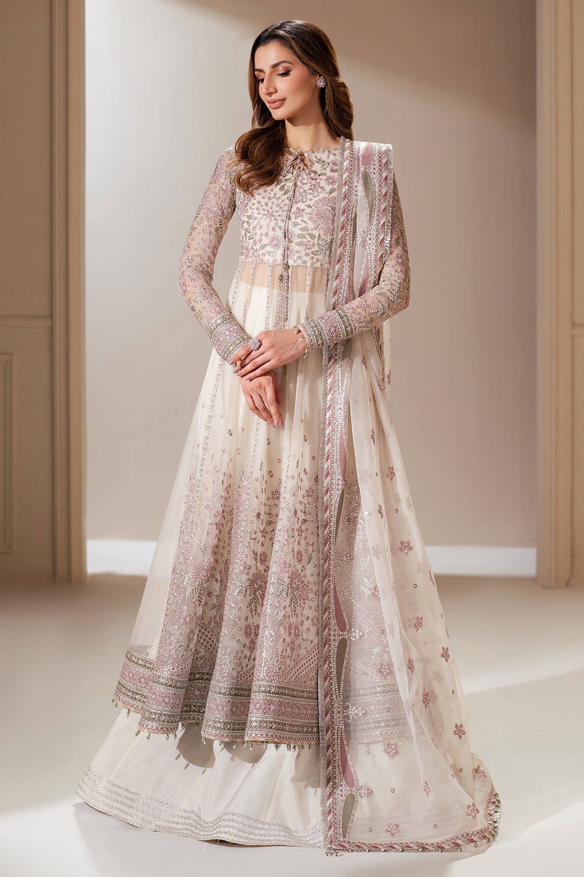 EMBROIDERED CHIFFON UC-3066