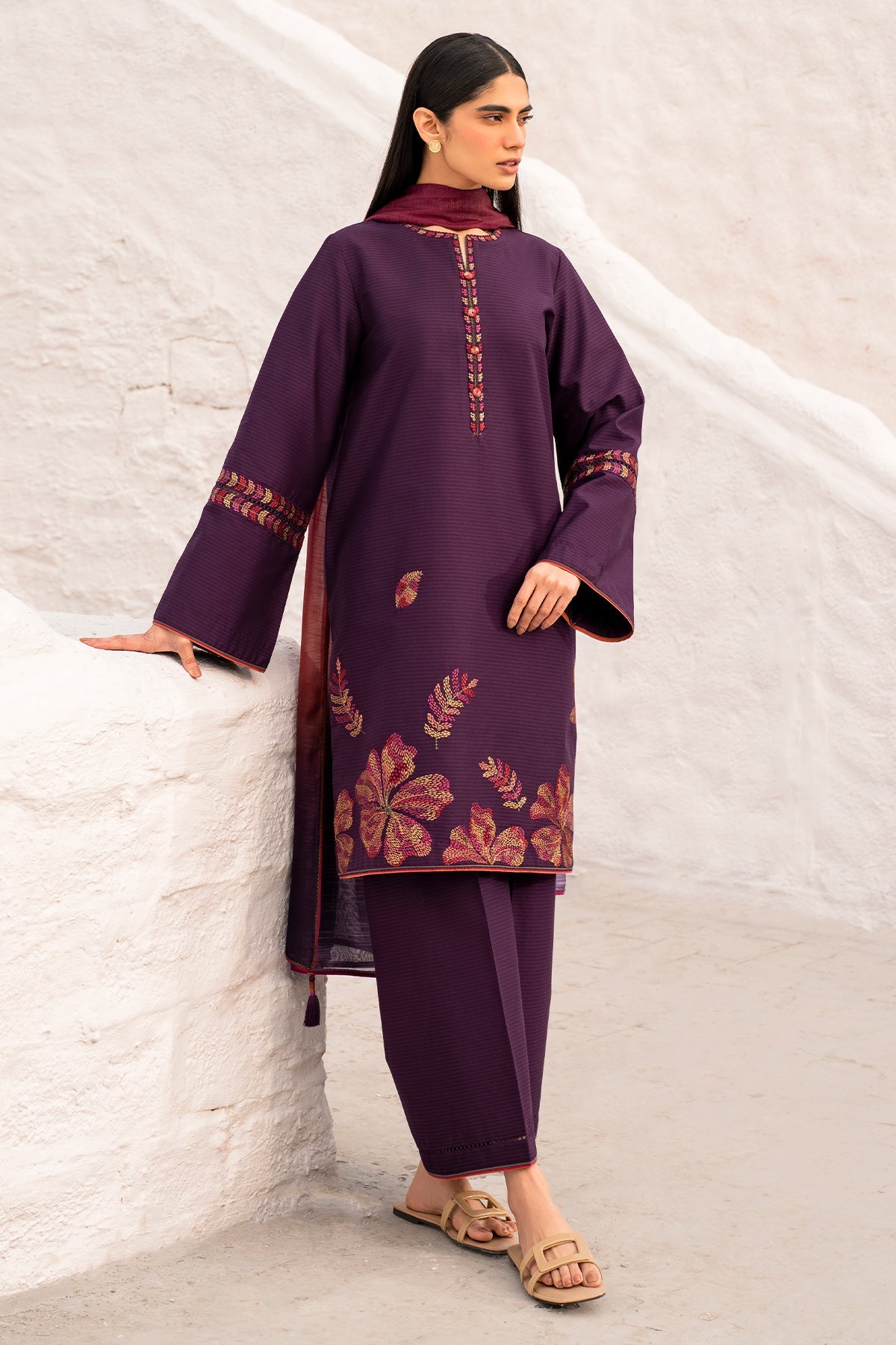 EMBROIDERED LAWN RTW-1193