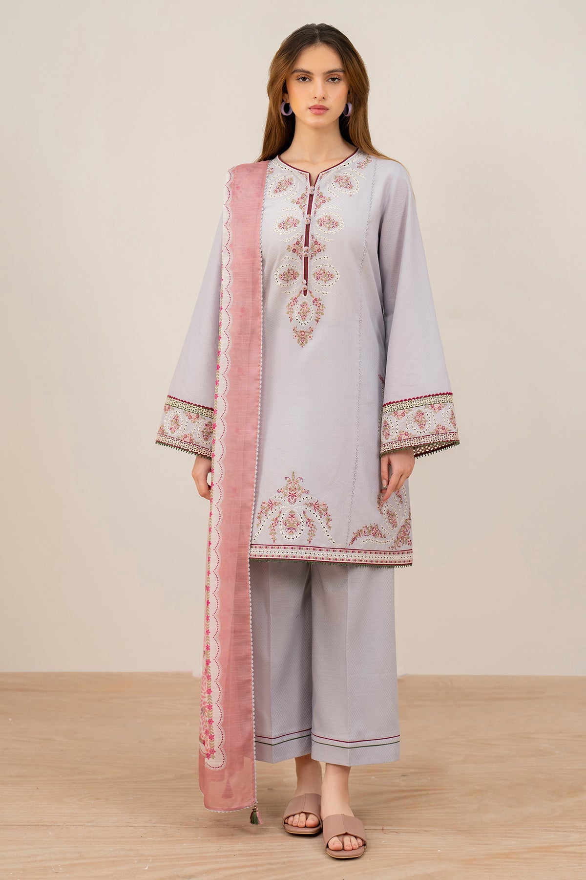 EMBROIDERED DOBBY LAWN USE-9129