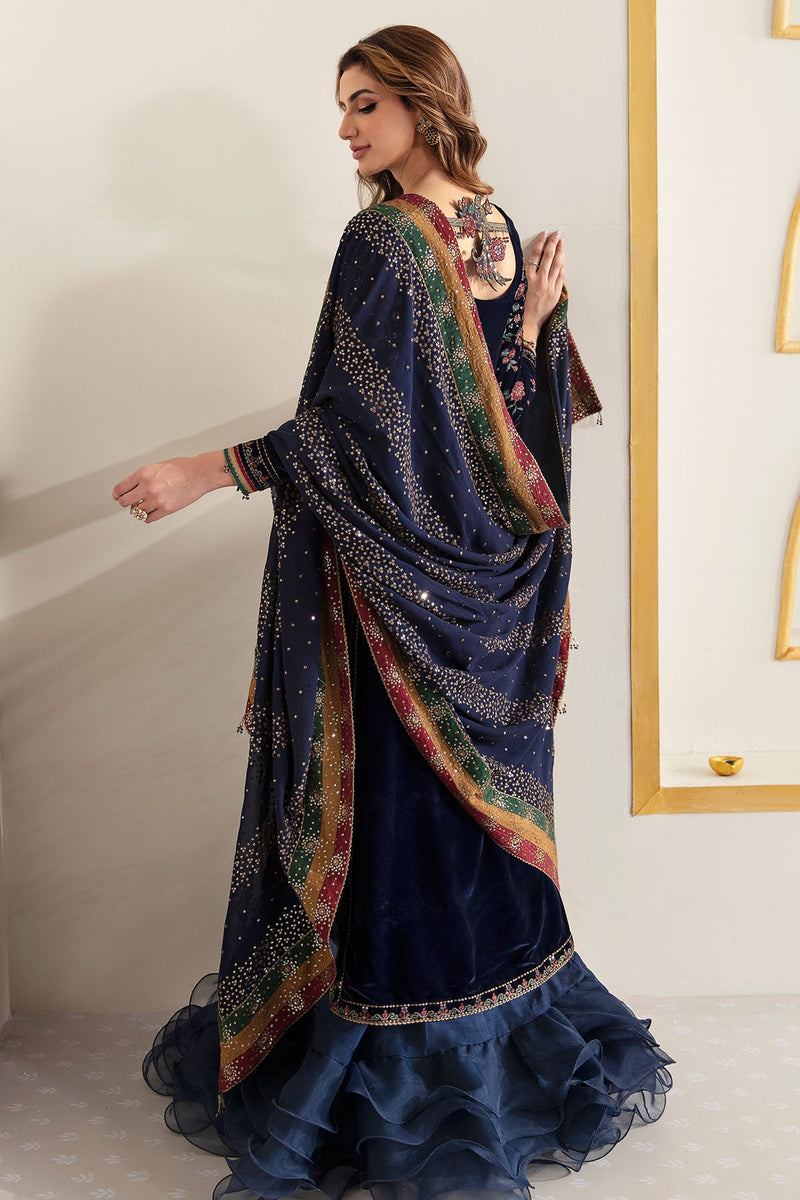 Tehzeeb Luxury 2 Pcs Velvet Embroidered Dress main image 1
