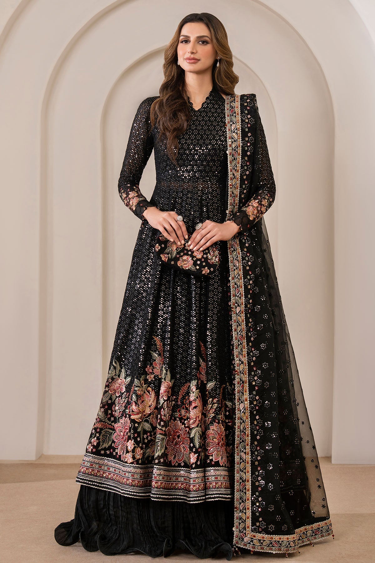 EMBROIDERED CHIFFON UC-3030