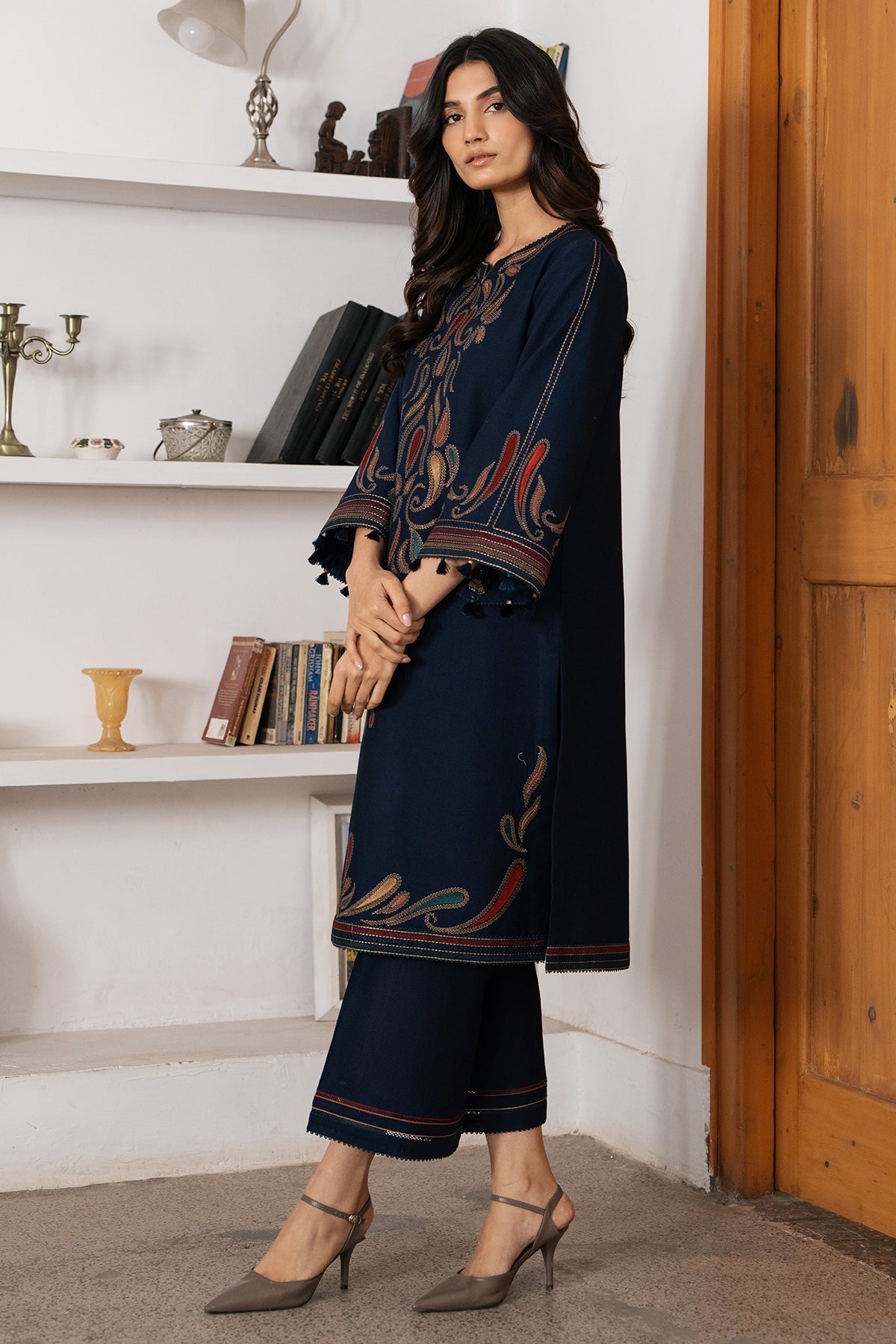 EMBROIDERED DOBBY LAWN RTW-1196