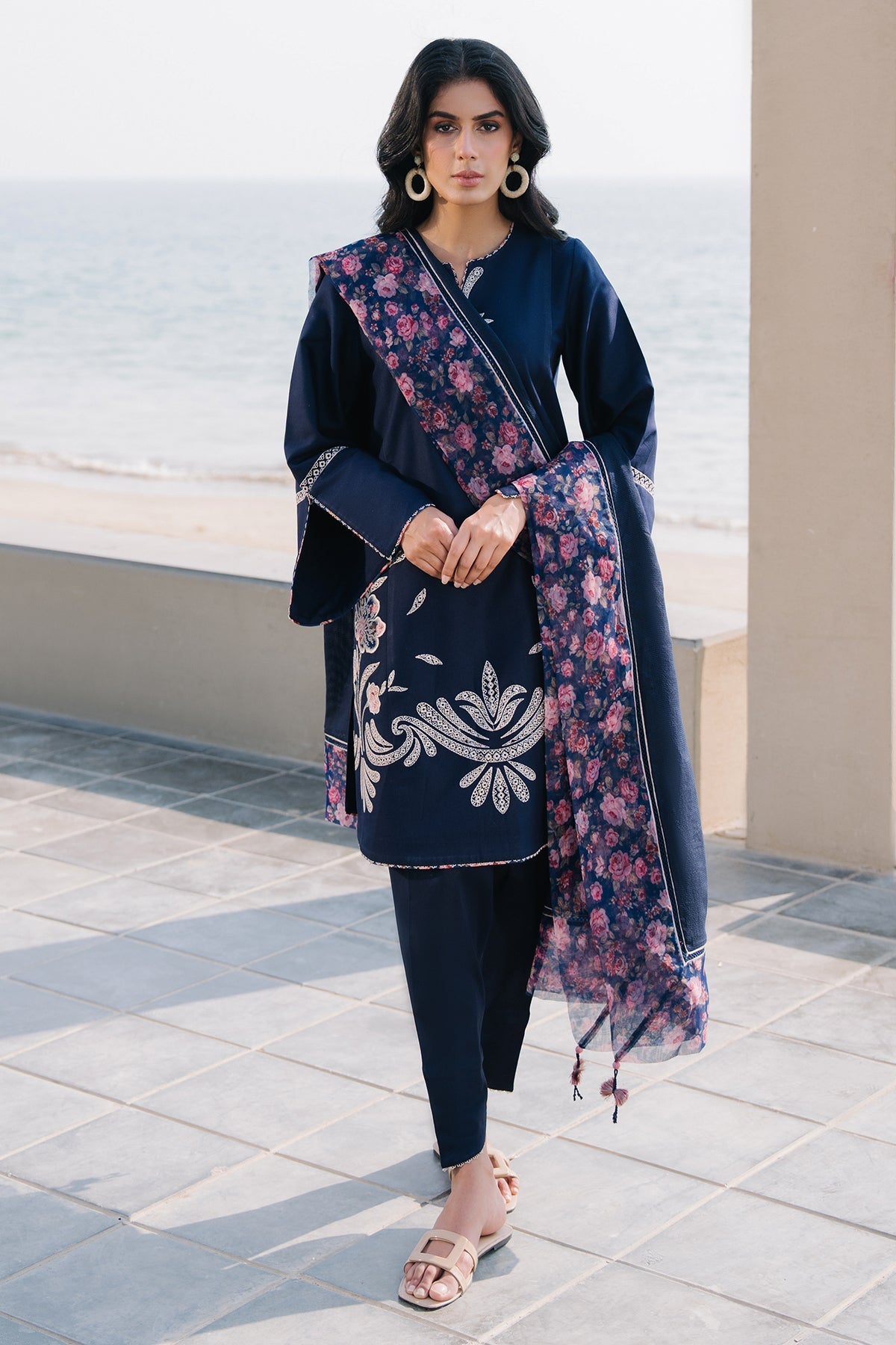 EMBROIDERED DOBBY LAWN USE-9145