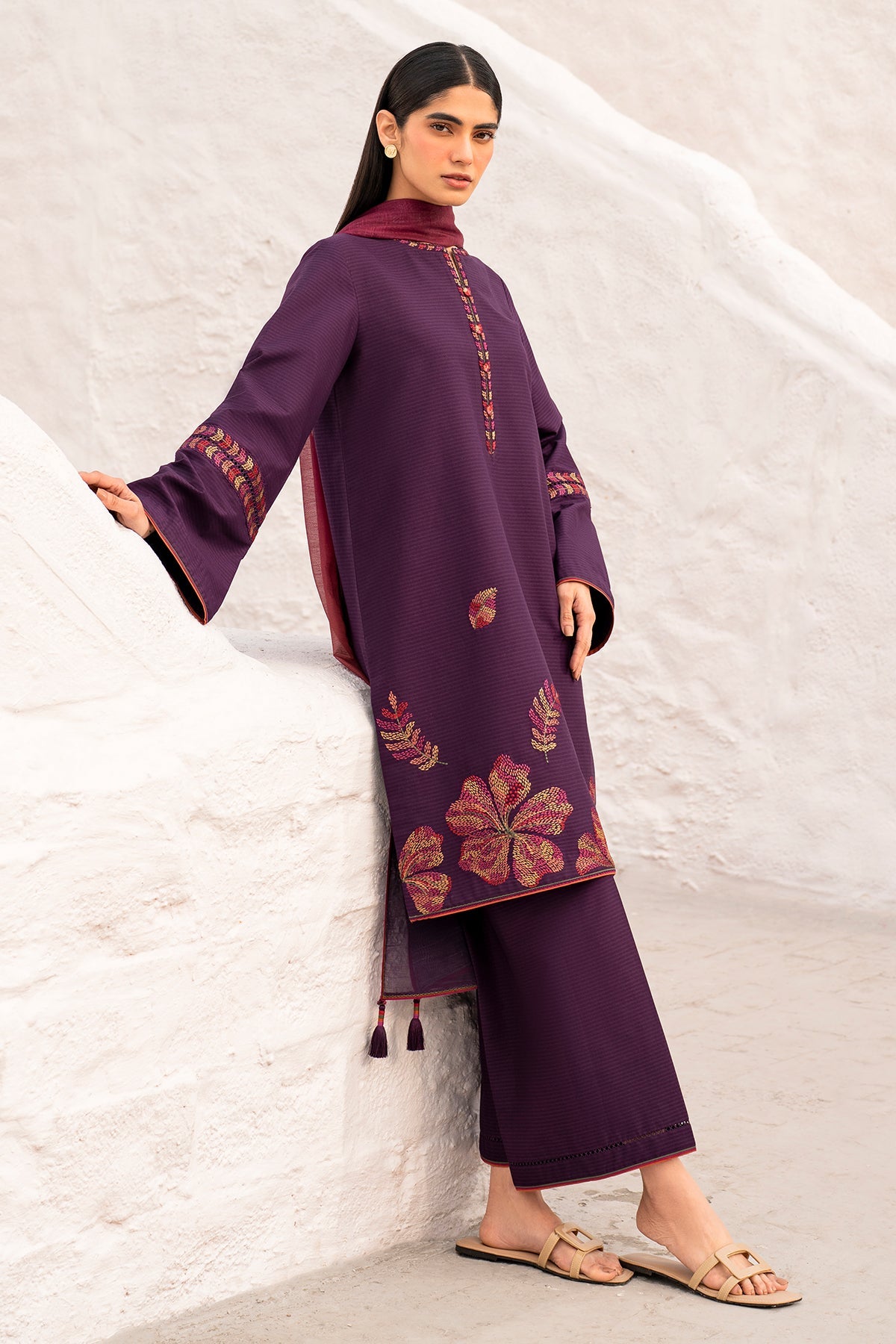 EMBROIDERED LAWN RTW-1193