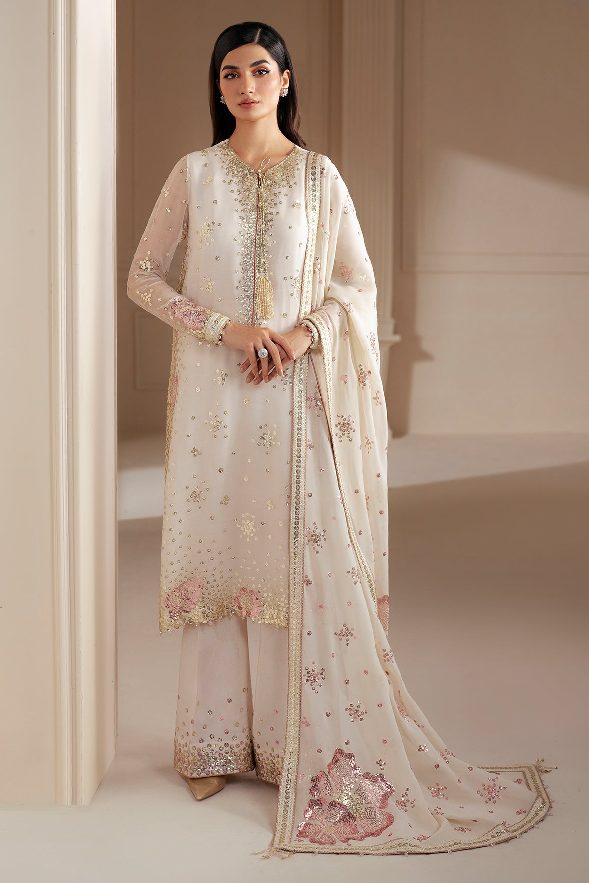 EMBROIDERED CHIFFON UC-3069