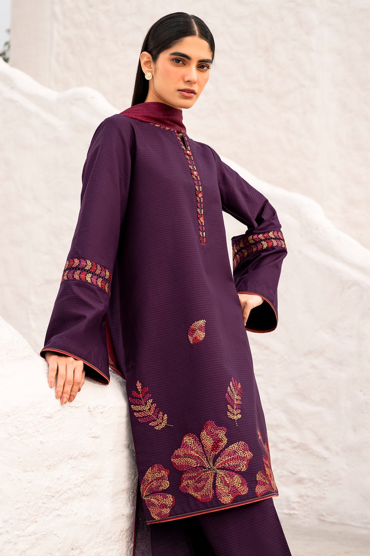 EMBROIDERED LAWN RTW-1193