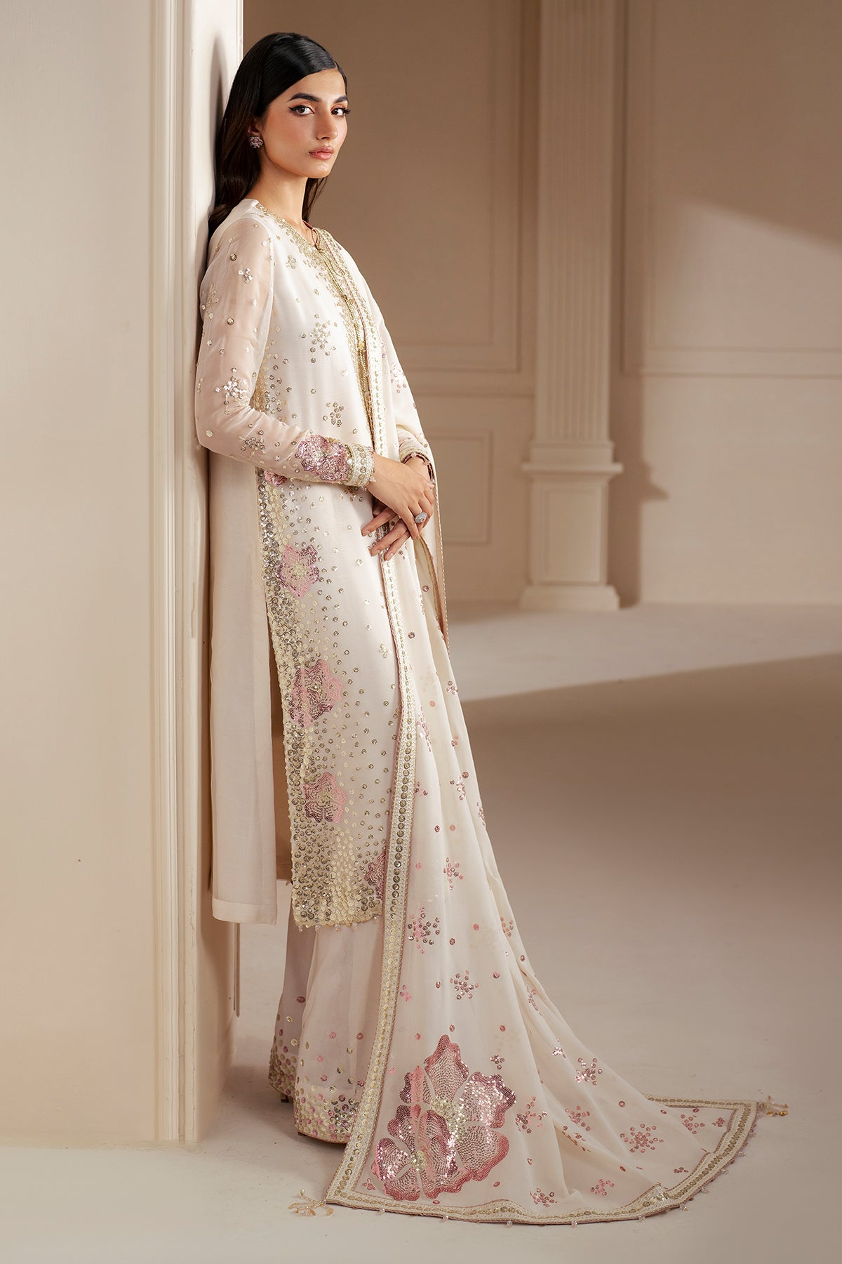 EMBROIDERED CHIFFON UC-3069