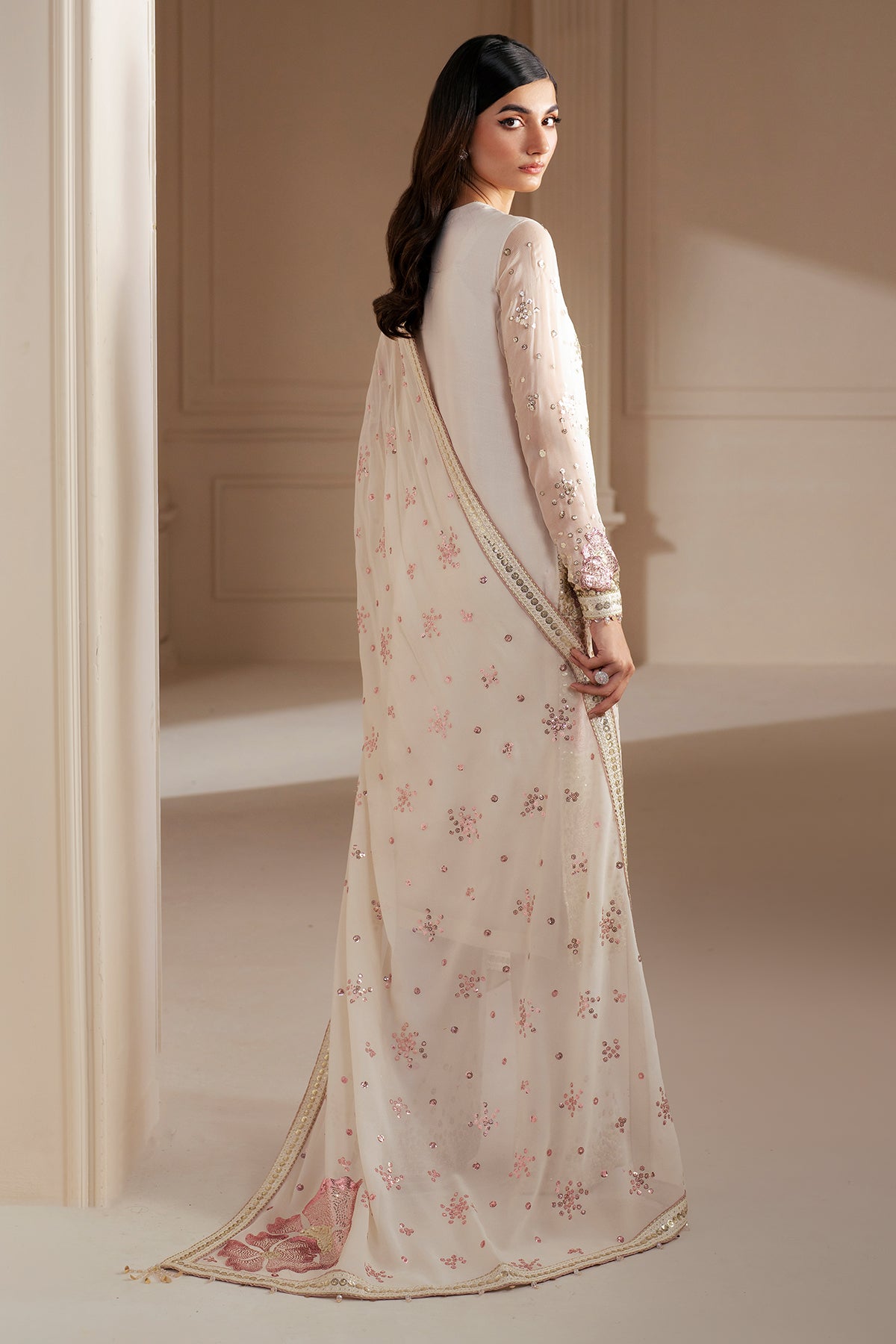 EMBROIDERED CHIFFON UC-3069