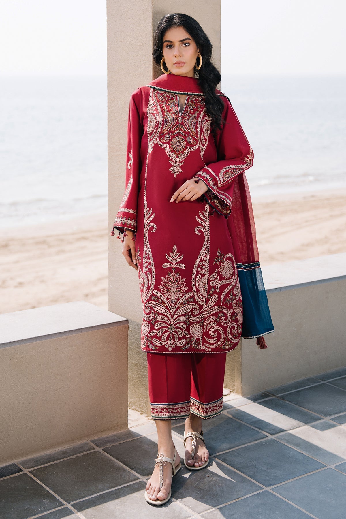 EMBROIDERED LAWN USE-9191