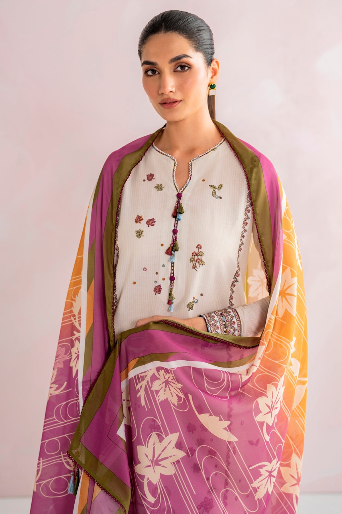 Embroidered Dobby Lawn USE - 9087