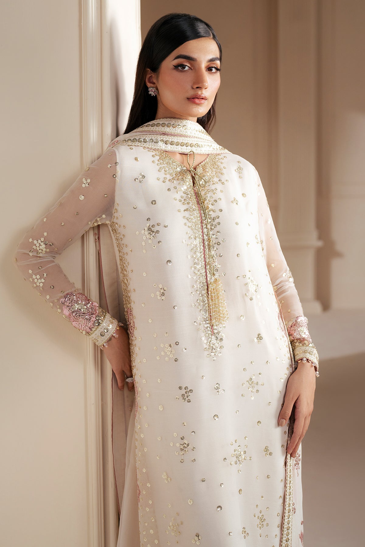 EMBROIDERED CHIFFON UC-3069