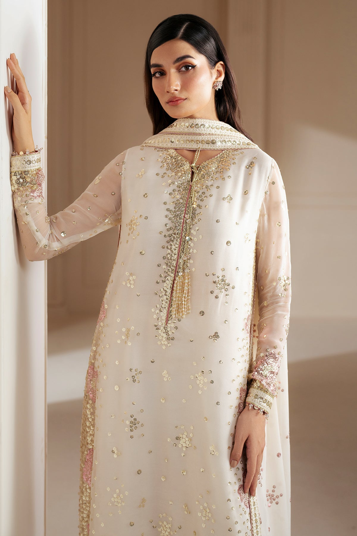 EMBROIDERED CHIFFON UC-3069