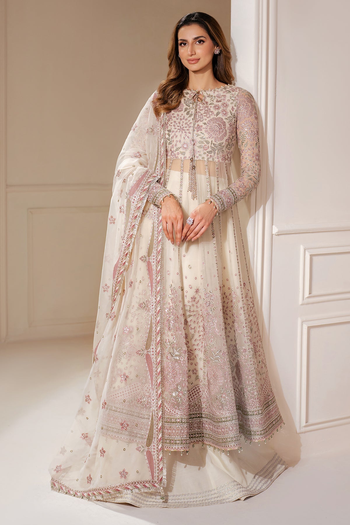 EMBROIDERED CHIFFON UC-3066