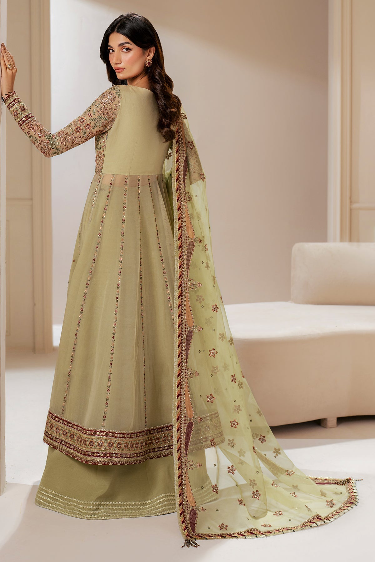 EMBROIDERED CHIFFON UC-3065