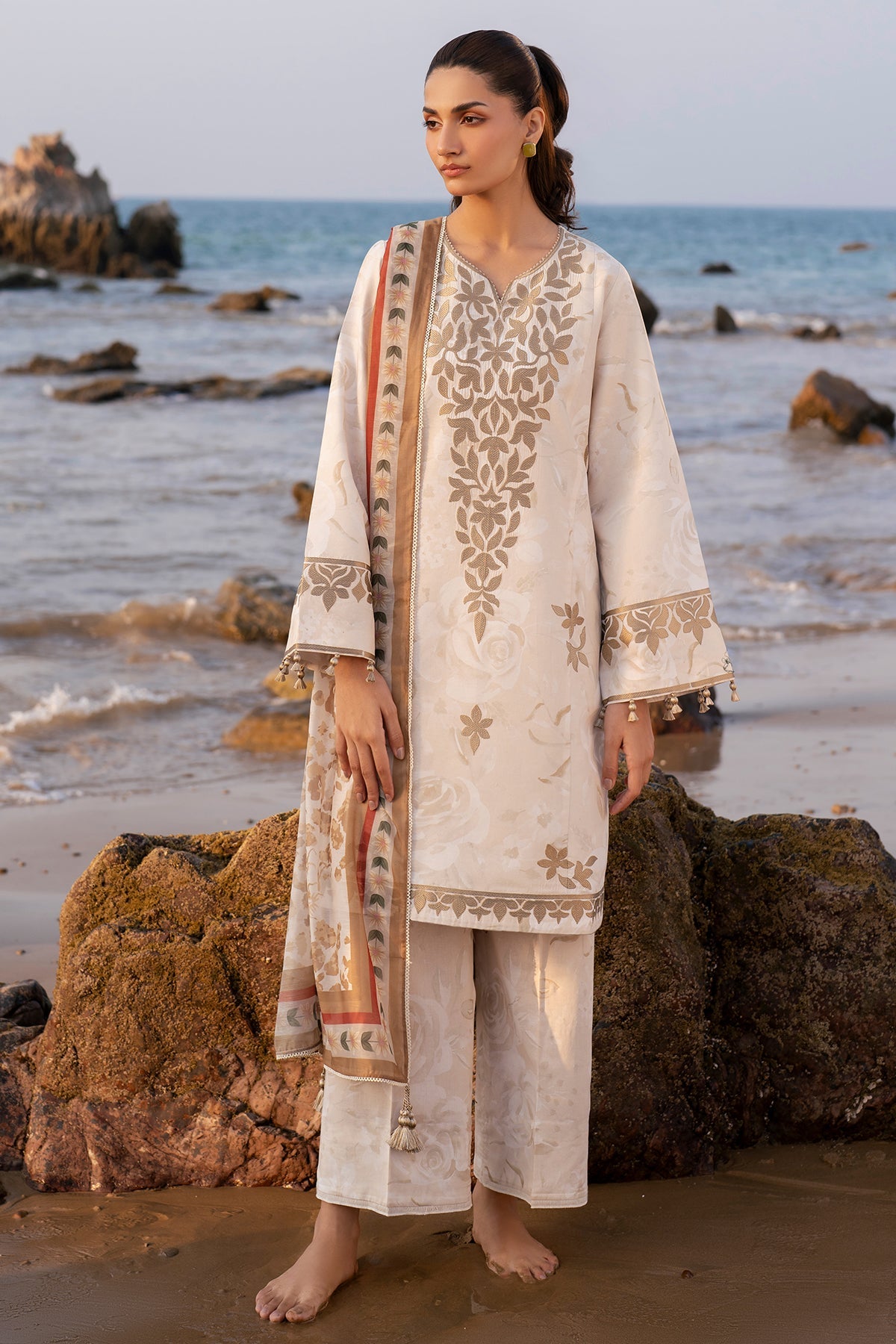 EMBROIDERED LAWN RTW-1198