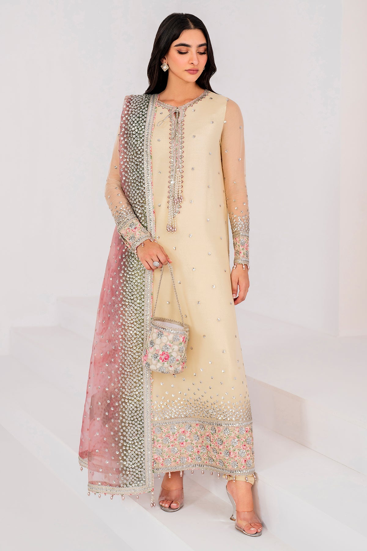 EMBROIDERED CHIFFON UC-3063