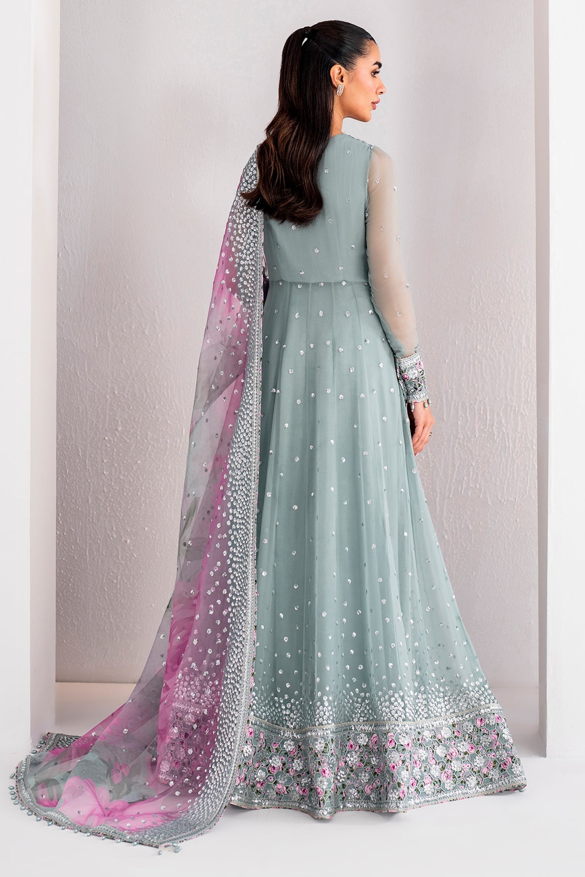 EMBROIDERED CHIFFON UC-3062