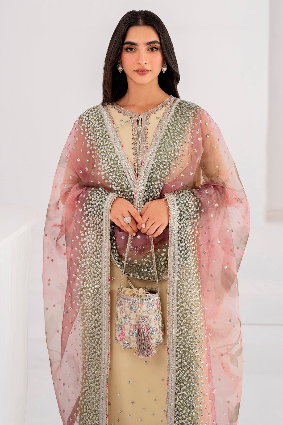 EMBROIDERED CHIFFON UC-3063