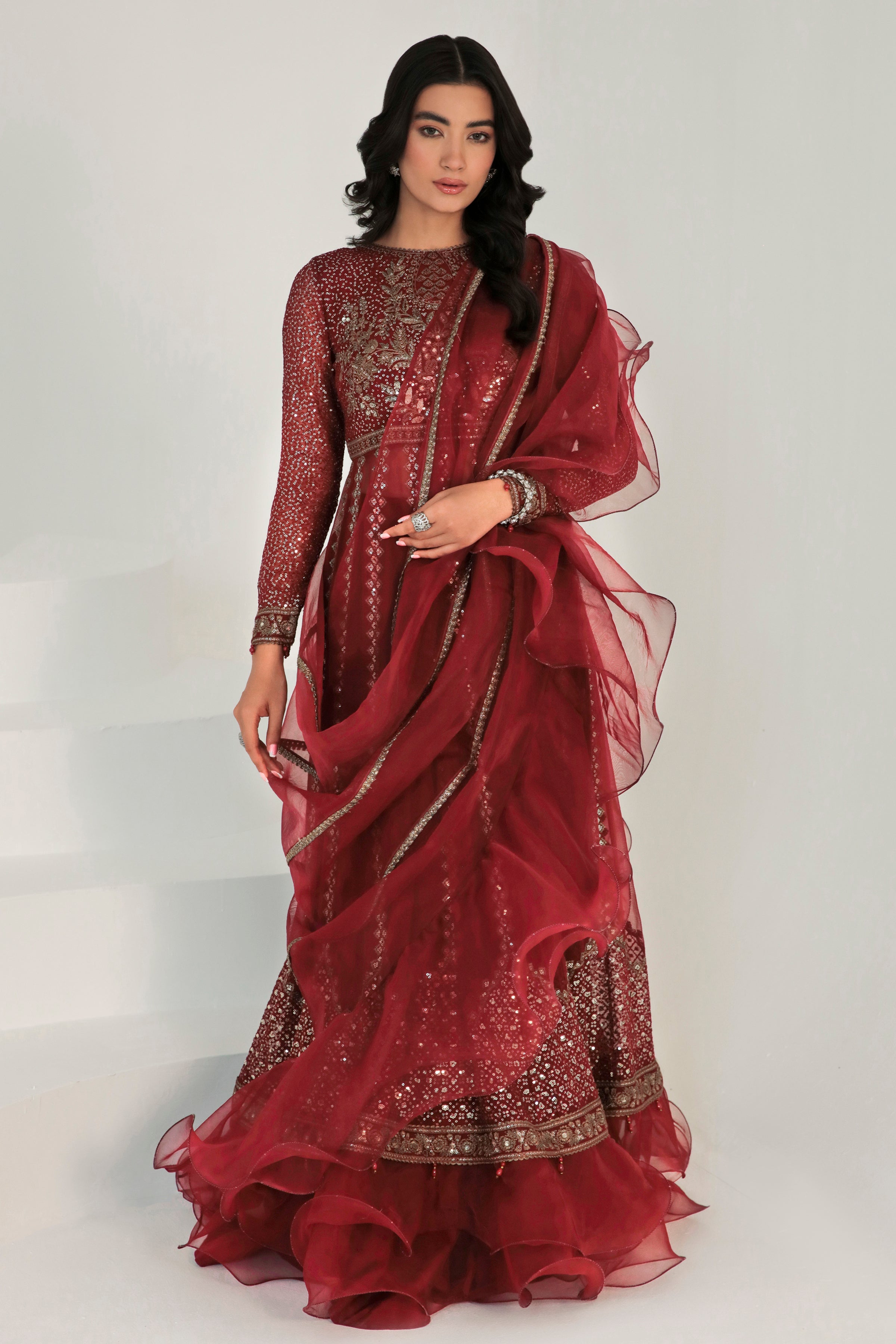 EMBROIDERED CHIFFON UC-3007