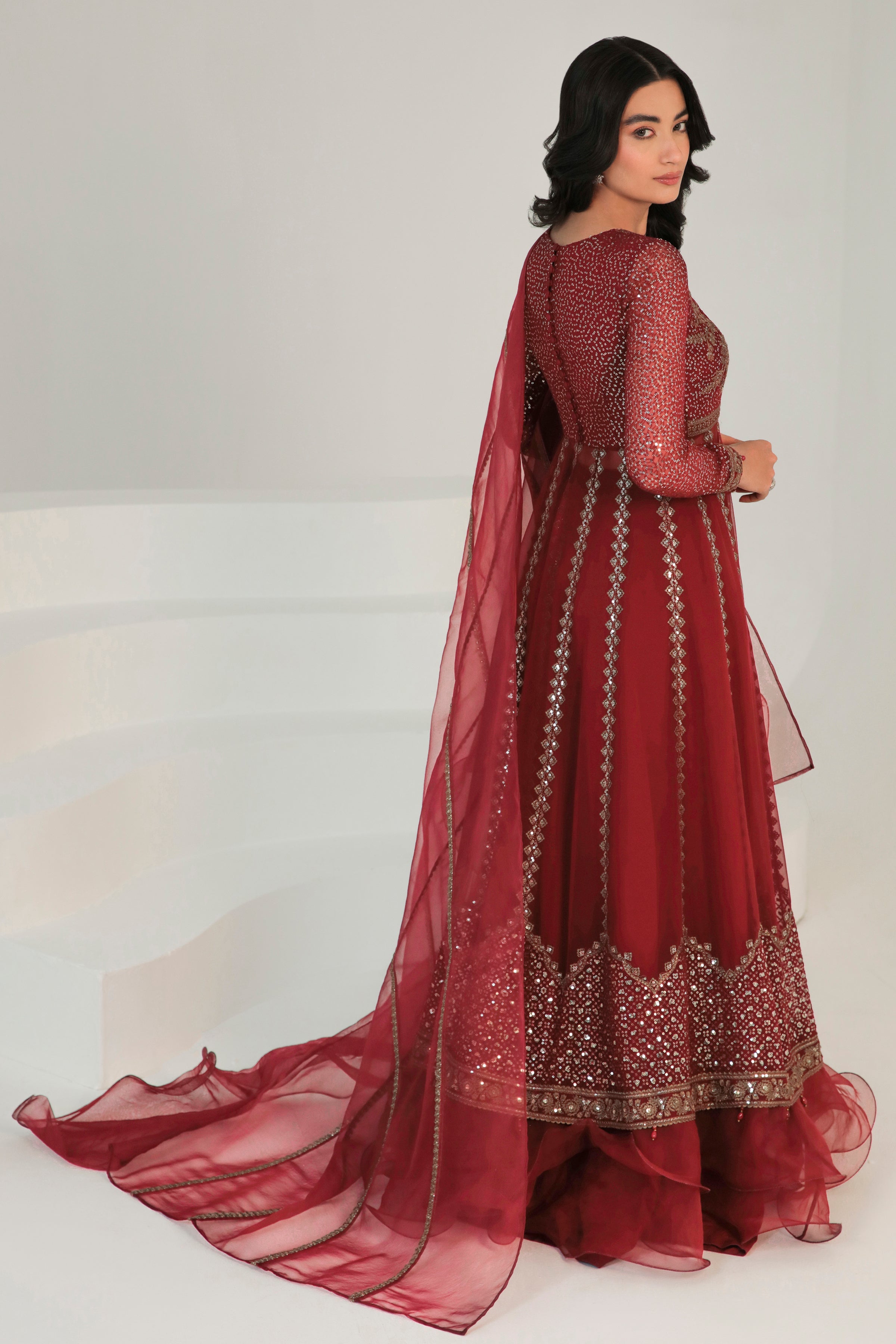 EMBROIDERED CHIFFON UC-3007