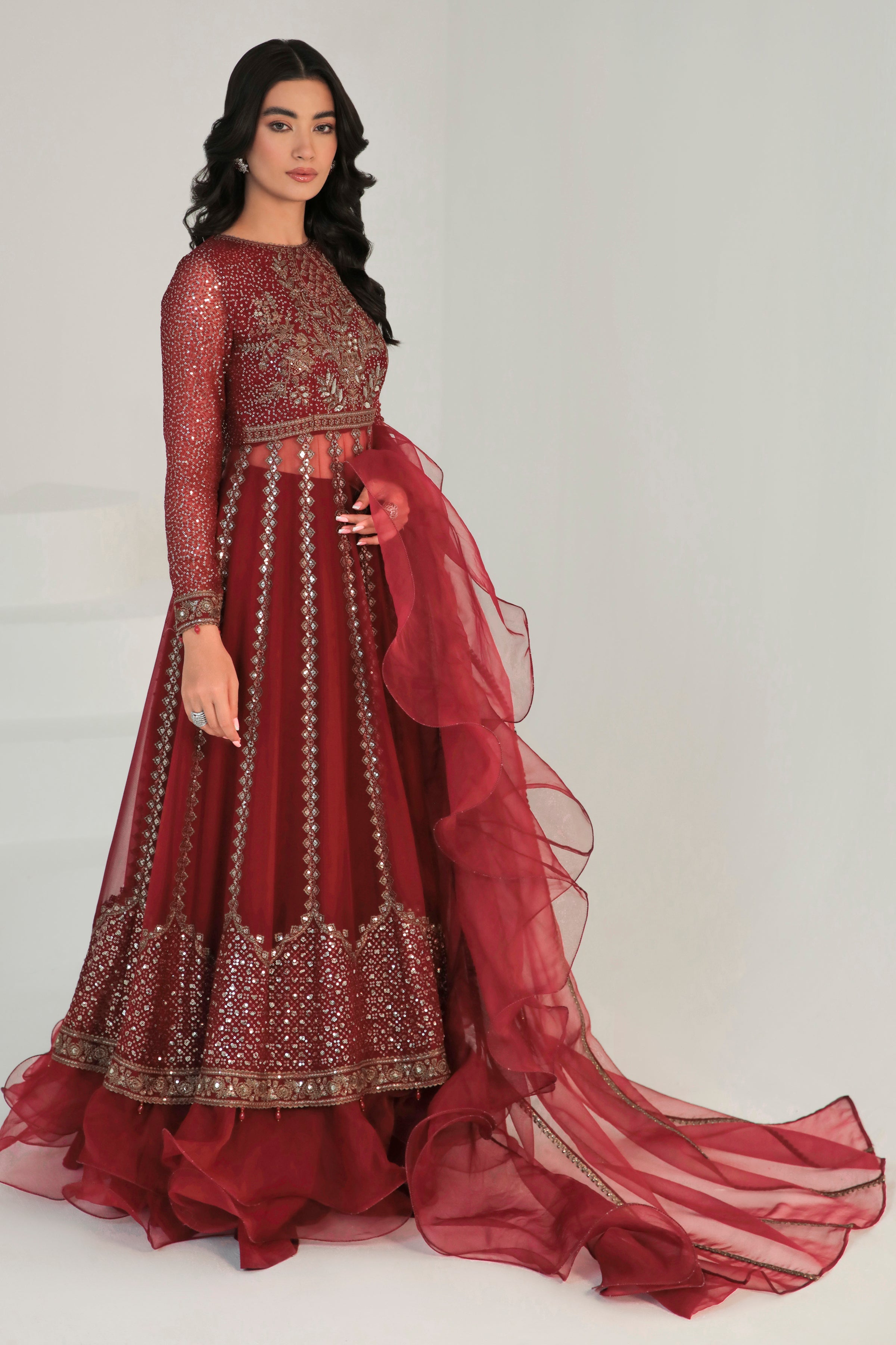 EMBROIDERED CHIFFON UC-3007