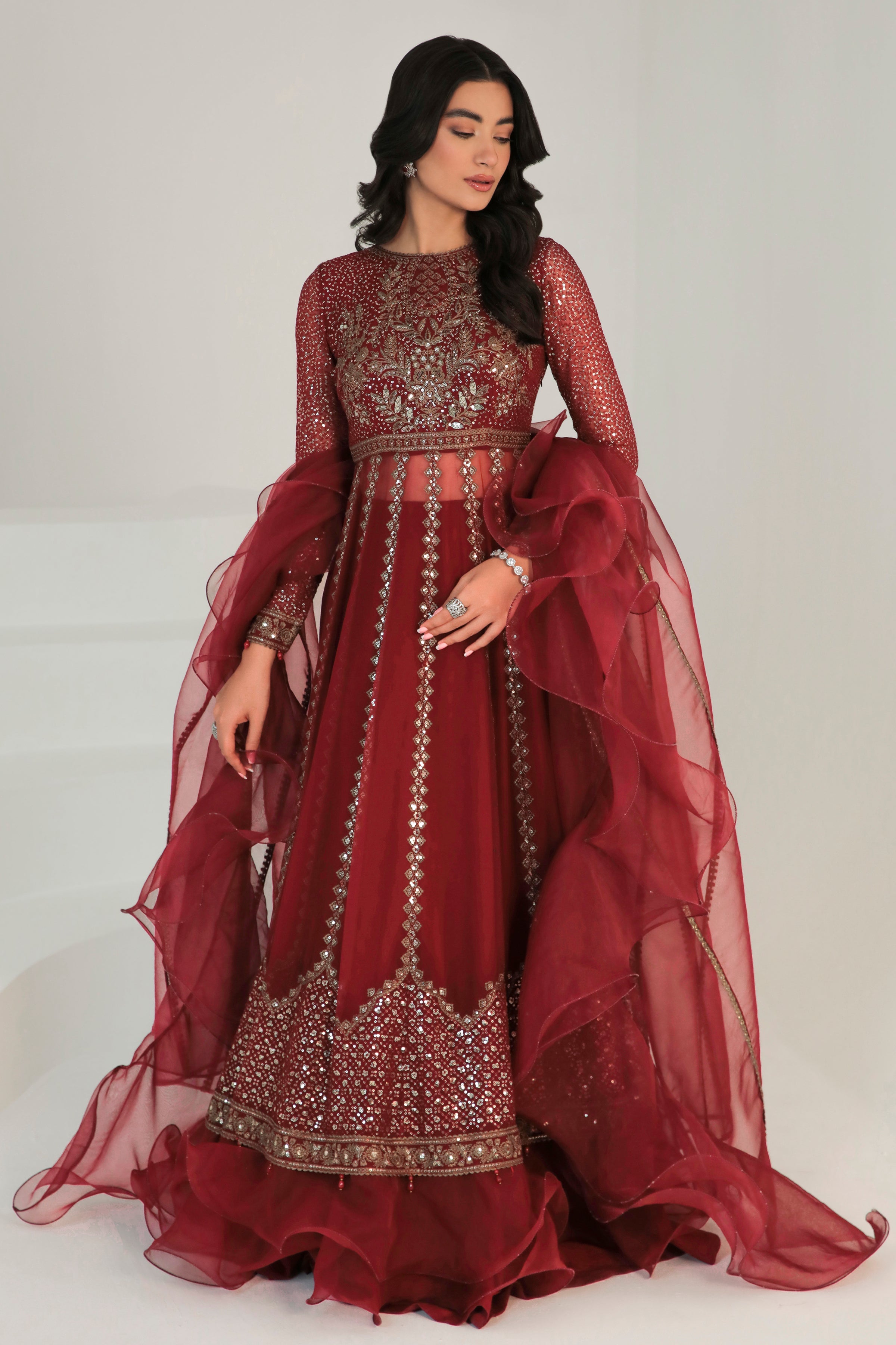 EMBROIDERED CHIFFON UC-3007